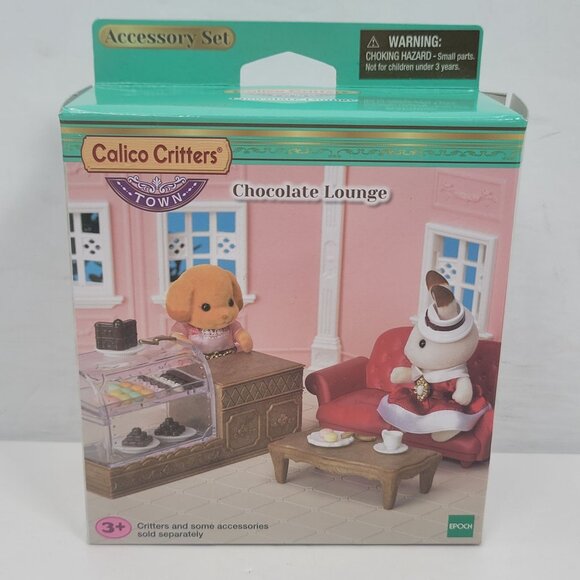 Calico Critters Chocolate Lounge Accessory Set NOT COMPLETE - Picture 1 of 5